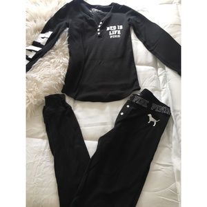 Victoria’s Secret thermal pajama set